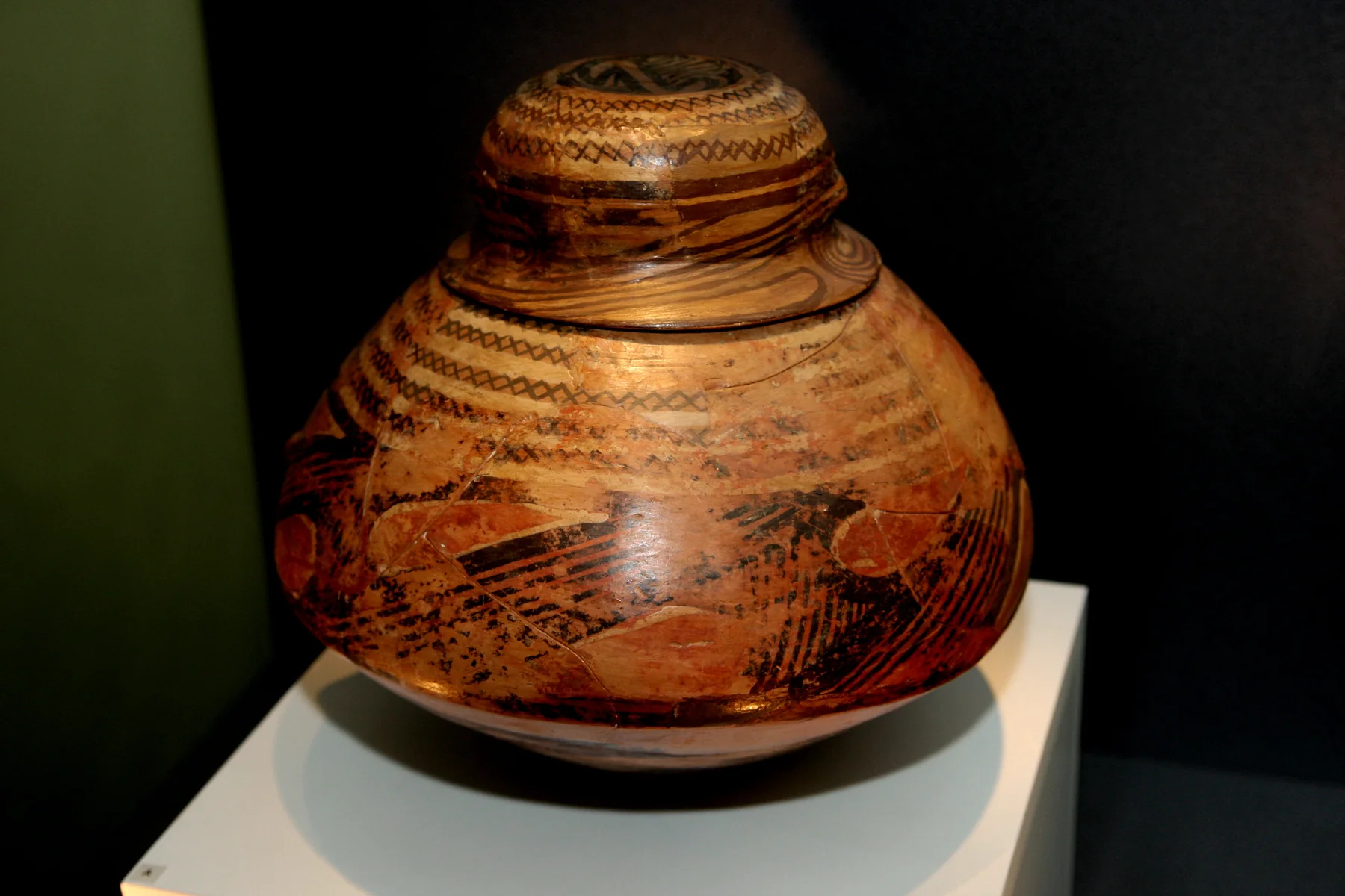 Vas Cucuteni pictat într-o expoziție muzeală